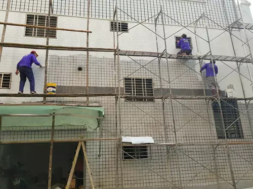 透天外牆防水處理，花圃打除-屏東外牆防水工程