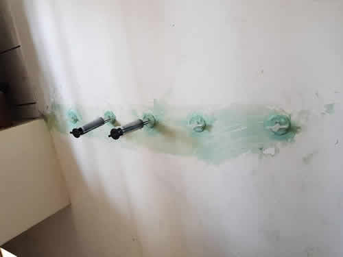 屏東市防水工程-低壓灌注-牆壁漏水