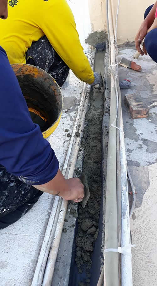 屏東市防水工程-頂樓斷水處理